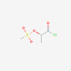 molecular formula C4H7ClO4S B8641461 (2S)-1-Chloro-1-oxopropan-2-yl methanesulfonate CAS No. 85277-55-0