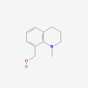 molecular formula C11H15NO B8641466 1-Methyl-8-hydroxymethyl-1,2,3,4-tetrahydroquinoline CAS No. 112646-50-1