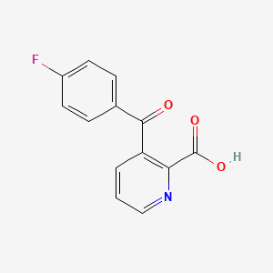 molecular formula C13H8FNO3 B8641519 3-(4-Fluoro-benzoyl)-pyridine-2-carboxylic acid 