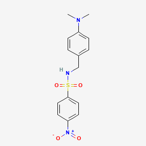 molecular formula C15H17N3O4S B8641524 N-(4-dimethylamino-benzyl)-4-nitro-benzenesulfonamide 