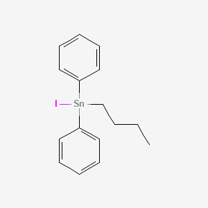 molecular formula C16H19ISn B8641572 Butyl(iodo)diphenylstannane CAS No. 145865-53-8