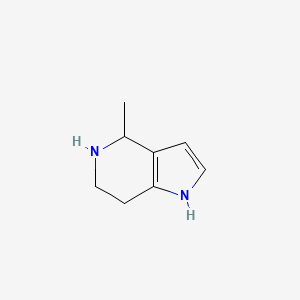 molecular formula C8H12N2 B8641576 4-methyl-4,5,6,7-tetrahydro-1H-pyrrolo[3,2-c]pyridine CAS No. 860721-09-1