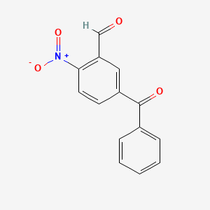 molecular formula C14H9NO4 B8641584 5-Benzoyl-2-nitrobenzaldehyde CAS No. 130344-71-7
