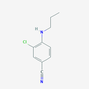 molecular formula C10H11ClN2 B8641588 3-Chloro-4-(propylamino)benzonitrile 