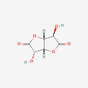 molecular formula C6H6O6 B8641590 D-Glucaric acid 1,4:6,3-dilactone 