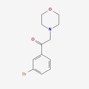 molecular formula C12H14BrNO2 B8641599 1-(3-Bromophenyl)-2-(4-morpholinyl)ethanone 
