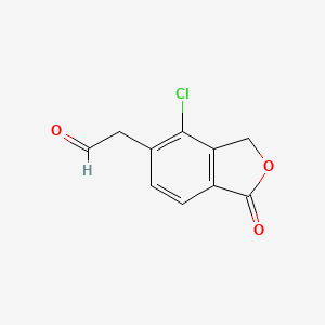 2-(4-chloro-1-oxo-3H-2-benzofuran-5-yl)acetaldehyde