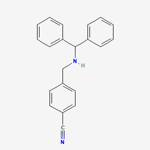 4-{[(Diphenylmethyl)amino]methyl}benzonitrile