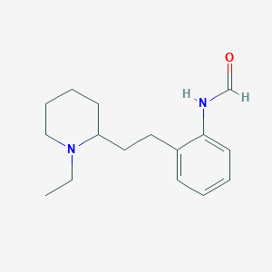 molecular formula C16H24N2O B8641631 N-(2-(2-(1-Ethylpiperidin-2-yl)ethyl)phenyl)formamide CAS No. 58754-03-3