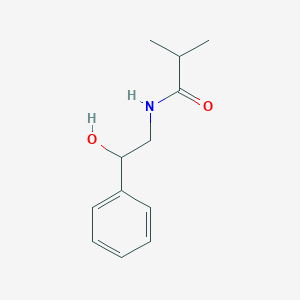 molecular formula C12H17NO2 B8641661 N-(2-hydroxy-2-phenylethyl)-2-methylpropanamide 