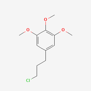 molecular formula C12H17ClO3 B8641667 3-(3,4,5-Trimethoxyphenyl)propyl chloride 