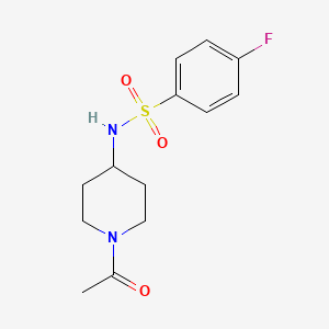 N-(1-acetylpiperidin-4-yl)-4-fluorobenzenesulfonamide