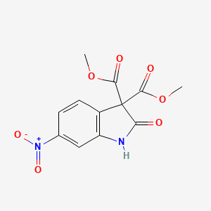 dimethyl 6-nitro-2-oxo-1H-indole-3,3-dicarboxylate