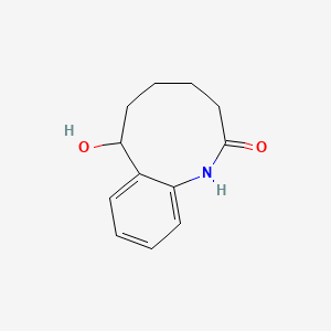 molecular formula C12H15NO2 B8641804 7-Hydroxy-1,3,4,5,6,7-hexahydro-1-benzazonin-2-one CAS No. 93749-31-6