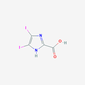 molecular formula C4H2I2N2O2 B8641808 4,5-Diiodoimidazole-2-carboxylic acid 