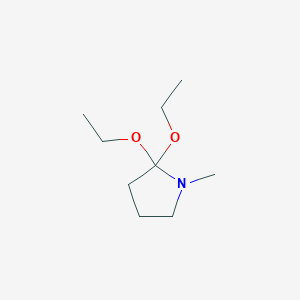 molecular formula C9H19NO2 B8641815 2,2-Diethoxy-1-methylpyrrolidine CAS No. 826-41-5