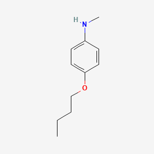molecular formula C11H17NO B8641821 ANILINE, p-BUTOXY-N-METHYL- CAS No. 23563-27-1