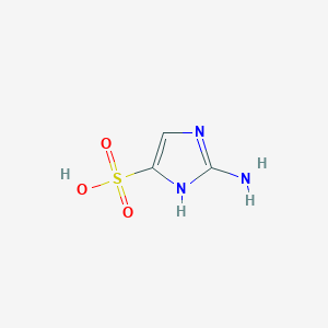 molecular formula C3H5N3O3S B8641846 2-amino-1H-imidazole-4-sulfonic acid 