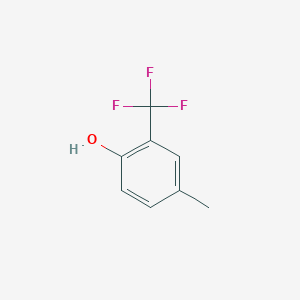 molecular formula C8H7F3O B8641861 4-Methyl-2-(trifluoromethyl)phenol 