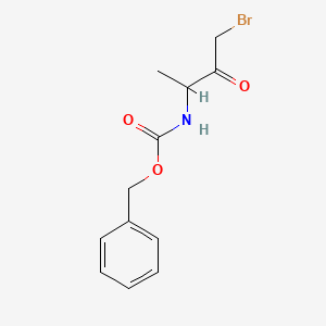 molecular formula C12H14BrNO3 B8641902 Benzyl (4-bromo-3-oxobutan-2-yl)carbamate 