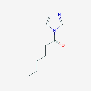 molecular formula C9H14N2O B8641915 1H-Imidazole, 1-(1-oxohexyl)- CAS No. 60988-34-3