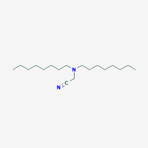 molecular formula C18H36N2 B8641956 (Dioctylamino)acetonitrile CAS No. 109643-99-4