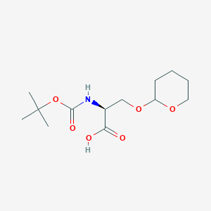 molecular formula C13H23NO6 B8641967 N-(tert-Butoxycarbonyl)-O-(tetrahydro-2H-pyran-2-yl)-L-serine 
