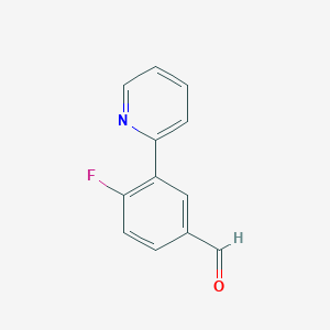 4-Fluoro-3-(pyridin-2-yl)benzaldehyde