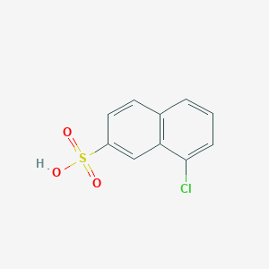 molecular formula C10H7ClO3S B8642021 8-Chloronaphthalene-2-sulfonic acid 
