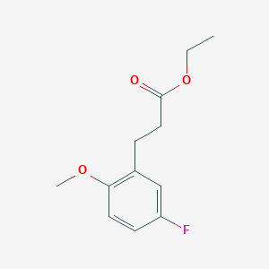 molecular formula C12H15FO3 B8642025 Ethyl 3-(5'-fluoro-2'-methoxyphenyl)propionate 
