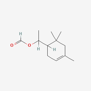 molecular formula C12H20O2 B8642033 3-Cyclohexene-1-methanol, alpha,4,6,6-tetramethyl-, formate CAS No. 63649-51-4