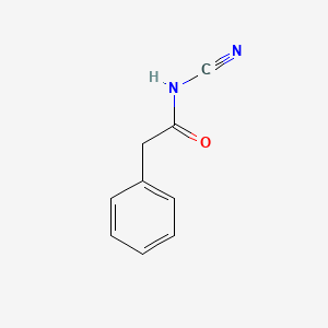 molecular formula C9H8N2O B8642035 N-cyano-2-phenylacetamide 
