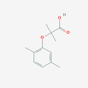 molecular formula C12H16O3 B8642047 2-(2,5-Dimethylphenoxy)-2-methylpropanoic acid 