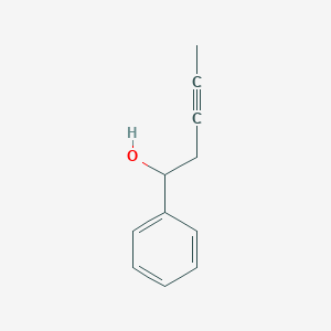 molecular formula C11H12O B8642089 1-Phenylpent-3-yn-1-ol 