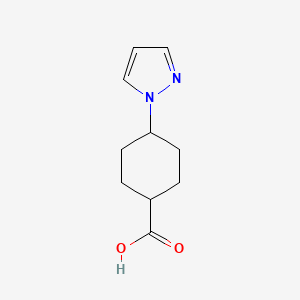 molecular formula C10H14N2O2 B8642094 cis-4-Pyrazol-1-yl-cyclohexanecarboxylic acid 