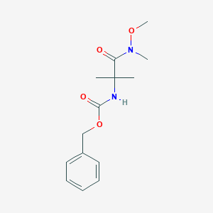 molecular formula C14H20N2O4 B8642162 Benzyl {2-[methoxy(methyl)amino]-1,1-dimethyl-2-oxoethyl}carbamate CAS No. 875549-00-1