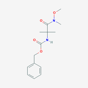 benzyl N-{1-[methoxy(methyl)carbamoyl]-1-methylethyl}carbamate