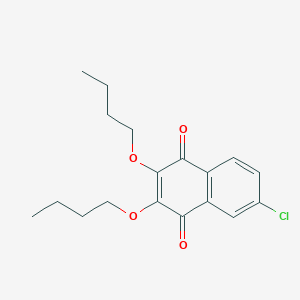 B8642233 2,3-Dibutoxy-6-chloronaphthalene-1,4-dione CAS No. 91037-31-9