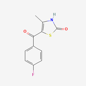 B8642255 5-(4-Fluorobenzoyl)-4-methyl-1,3-thiazol-2(3H)-one CAS No. 110106-67-7