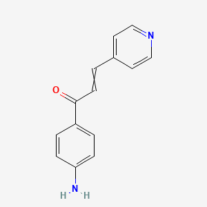 molecular formula C14H12N2O B8642266 1-(4-Amino-phenyl)-3-pyridin-4-YL-propenone 