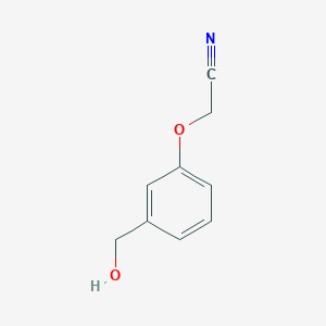 molecular formula C9H9NO2 B8642268 2-[3-(Hydroxymethyl)phenoxy]acetonitrile CAS No. 123226-30-2