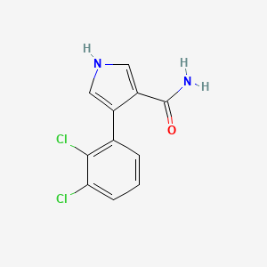 molecular formula C11H8Cl2N2O B8642278 4-(2,3-Dichlorophenyl)-1H-pyrrole-3-carboxamide CAS No. 103999-47-9