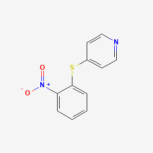 molecular formula C11H8N2O2S B8642303 4-(2-Nitrophenylsulfanyl)-pyridine CAS No. 91135-60-3