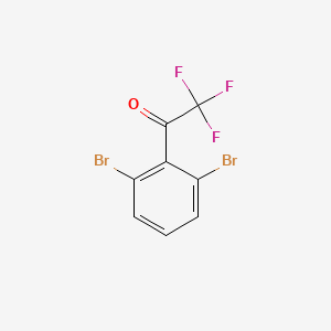 molecular formula C8H3Br2F3O B8642316 2',6'-Dibromo-2,2,2-trifluoroacetophenone 