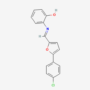 2-{[5-(4-Chlorophenyl)furan-2-yl]methyleneamino}phenol