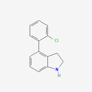 4-(2-chlorophenyl)-2,3-dihydro-1H-indole
