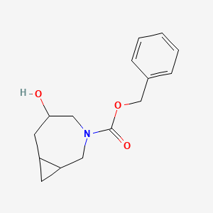 molecular formula C15H19NO3 B8642440 Benzyl 3-hydroxy-5-azabicyclo[5.1.0]octane-5-carboxylate 