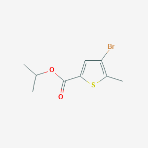 molecular formula C9H11BrO2S B8642467 Isopropyl 4-bromo-5-methylthiophene-2-carboxylate 