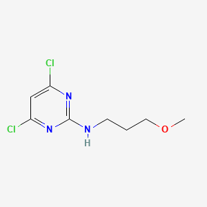 molecular formula C8H11Cl2N3O B8642474 4,6-Dichloro-N-(3-methoxypropyl)pyrimidin-2-amine CAS No. 104167-97-7