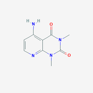 molecular formula C9H10N4O2 B8642501 5-amino-1,3-dimethylpyrido[2,3-d]pyrimidine-2,4(1H,3H)-dione CAS No. 90254-45-8